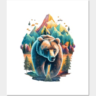 Bear Vector Design Posters and Art